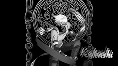 Naruto shippuden grayscale kakashi