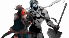 Naruto shippuden Simple Background haku Zabuza Momochi