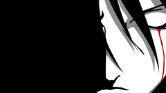 Naruto Shippuuden anime vectors closed eyes bleeding eyes Anime