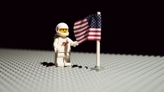 NASA astronauts American Flag