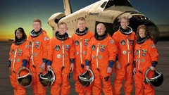 NASA astronauts Discovery shuttle