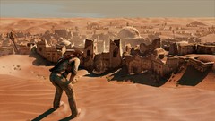 Nathan drake uncharted Villages artwork video games deserts 