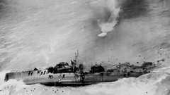 National geographic World War II grayscale shipwrecks