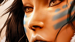 Native Americans woman artwork