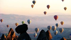 Natural cappadocia hot air balloons