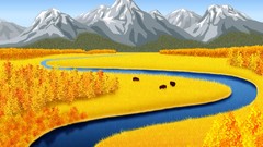 Nature abstract Earth digital art