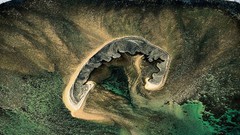 Nature aerial photography coral reef