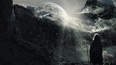 Nature Animals Mountains cliffs rocks planets skies