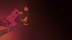 Nature Animals purple Birds cardinal illustrations digital art 