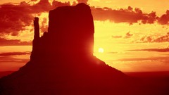 Nature Arizona silhouettes sunlight Monument Valley rock 