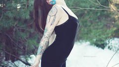 Nature arm tattoos brunettes