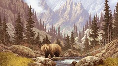 Nature Bears paintings
