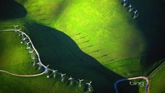 Nature bing wind turbines