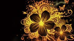 Nature black abstract