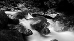 Nature black and white rocks monochrome waterscapes