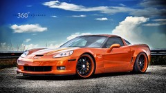 Nature black orange abstract Corvette Chevrolet Corvette Z06