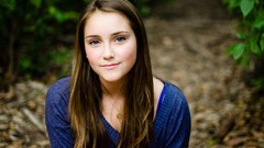 Nature blue eyes woman brunettes