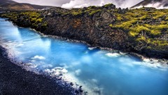 Nature blue iceland