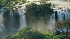 Nature blue waterfalls falls Nile Ethiopia