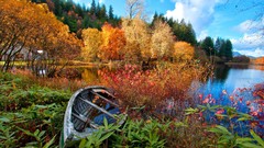 Nature Boats broken lakes forests