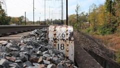 Nature Bridges rocks numbers power lines trains railroads