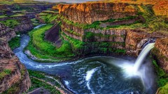 Nature canyon waterfalls rivers