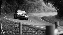 Nature cars canyon BMW roads monochrome bmw m3