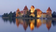 Nature castle lithuania trakai