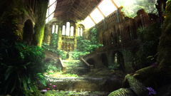 Nature Castles ruins fantasy