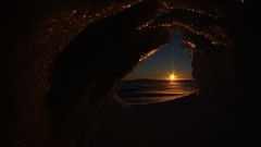 Nature caves Sea sunset