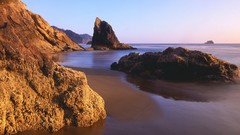 Nature cliffs Sea Beaches