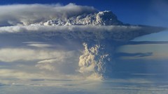 Nature clouds chile aerial view