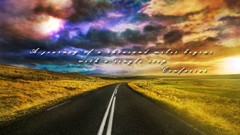 Nature clouds dawn abstract roads Confucius Journey skyscapes 