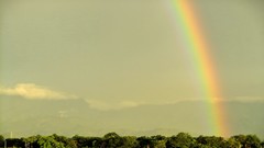 Nature clouds evening rainbows