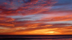 Nature clouds evening Seaside skies