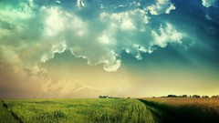Nature clouds fields skyscapes