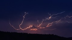 Nature clouds Lightning strike