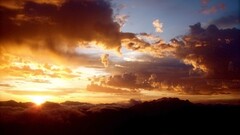 nature clouds Mountains sunrise silhouette sky skyscape