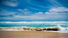 Nature clouds ocean Beaches waves skyscapes
