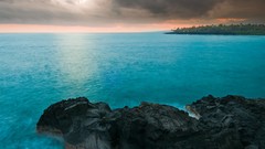 Nature clouds ocean sunlight