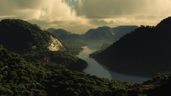Nature clouds rivers forests