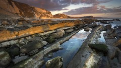 Nature coast England bay