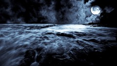 Nature dark moon rise skies outer space