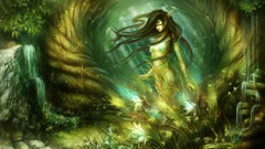 Nature elves forests artwork fantasy art long ears