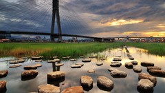 Nature evening architecture cities