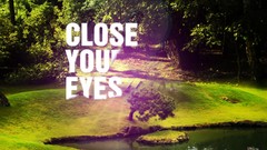 Nature eyes Garden Typography