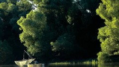 Nature fishermen lakes forests