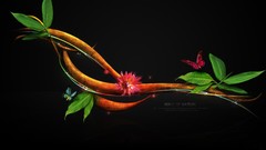 Nature Flowers leaves branches