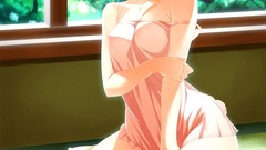 Nature fluffy ears sitting smiling anime girls Bunnies lingerie 