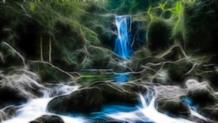 Nature Fractalius waterfalls Landscapes